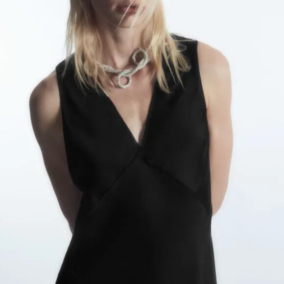 FLOATY ASYMMETRIC MIDI DRESS by COS - Picture 2 of 7